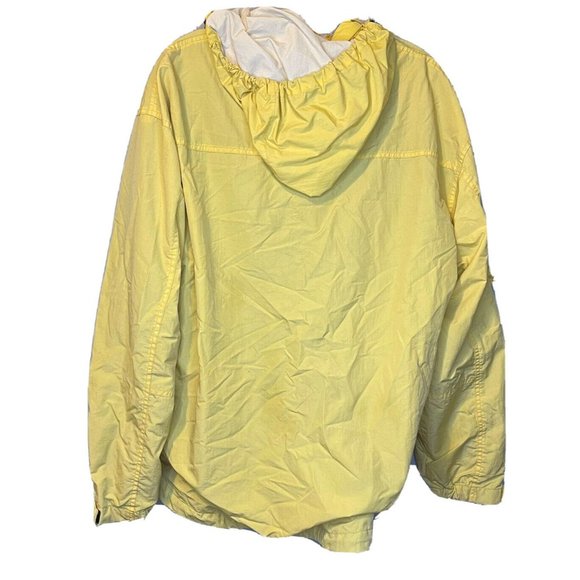 chaps ralph lauren windbreaker jacket large mens yellow netted hooded outdoors - Picture 2 of 7
